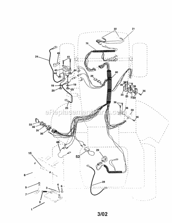 Page A Diagram and Parts List for 917259950  Craftsman Lawn Tractor