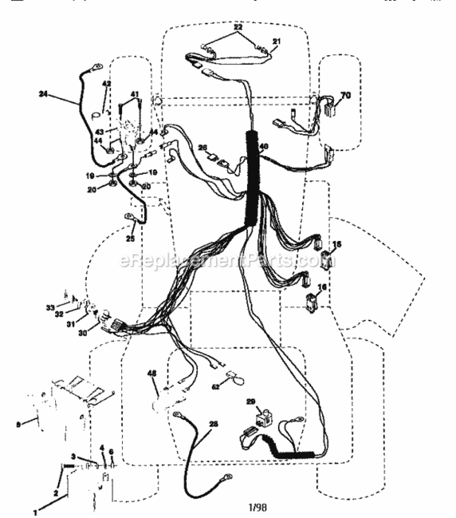 Page A Diagram and Parts List for 917270310  Craftsman Lawn Tractor