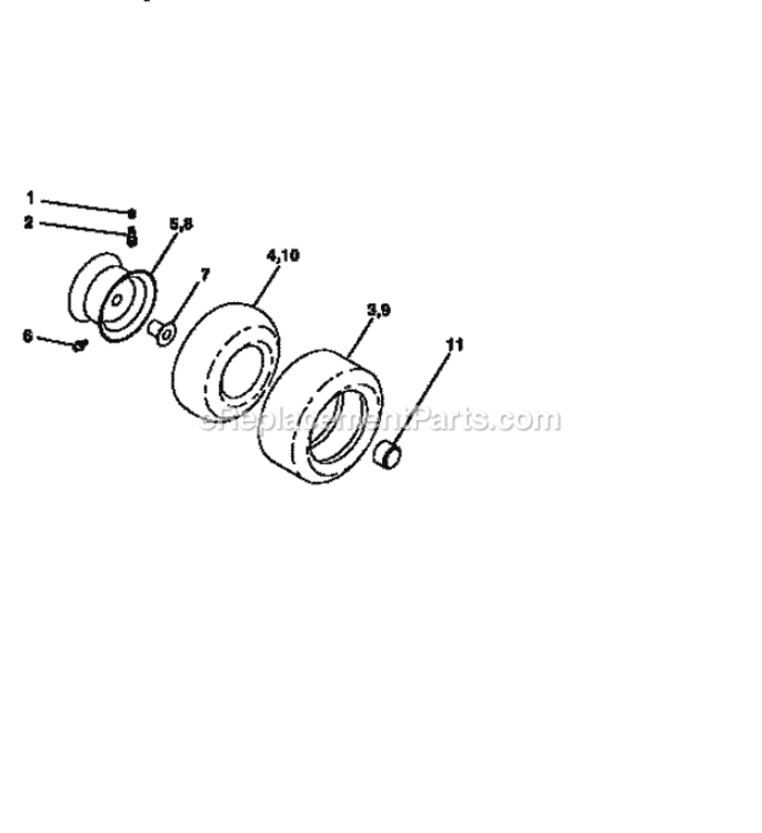 Page J Diagram and Parts List for 917270310  Craftsman Lawn Tractor
