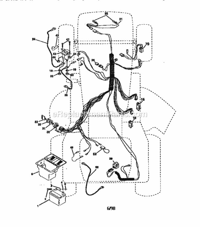 Page A Diagram and Parts List for 917270312  Craftsman Lawn Tractor