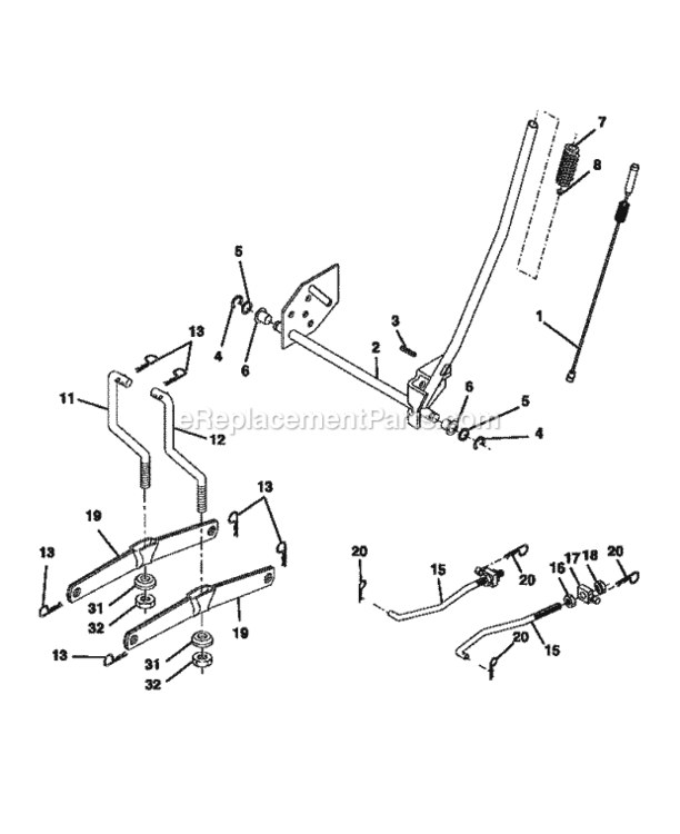 Page I Diagram and Parts List for 917270410  Craftsman Lawn Tractor