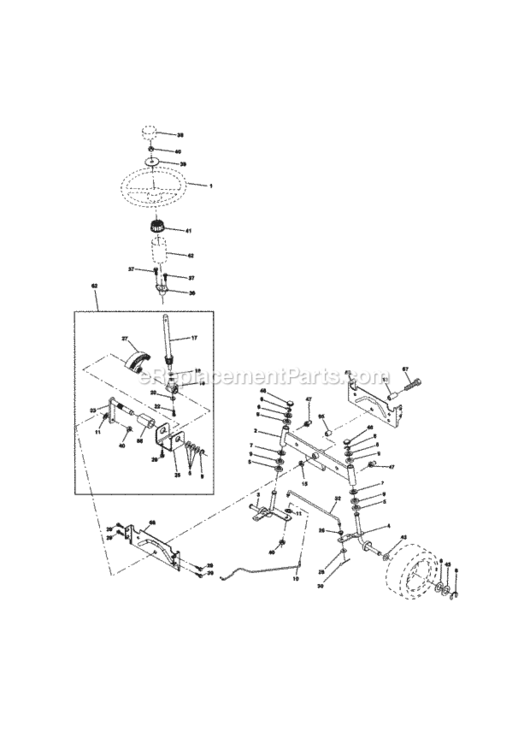 Page D Diagram and Parts List for 917270414  Craftsman Lawn Tractor