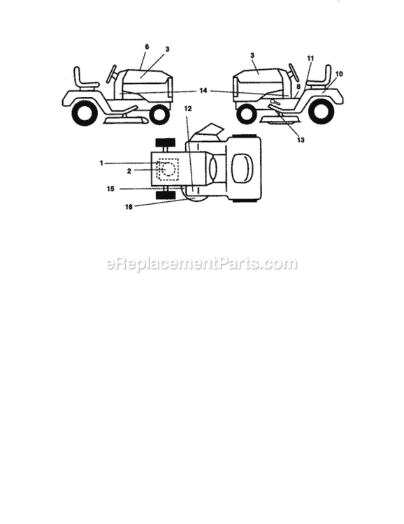 Page G Diagram and Parts List for 917270430  Craftsman Lawn Tractor