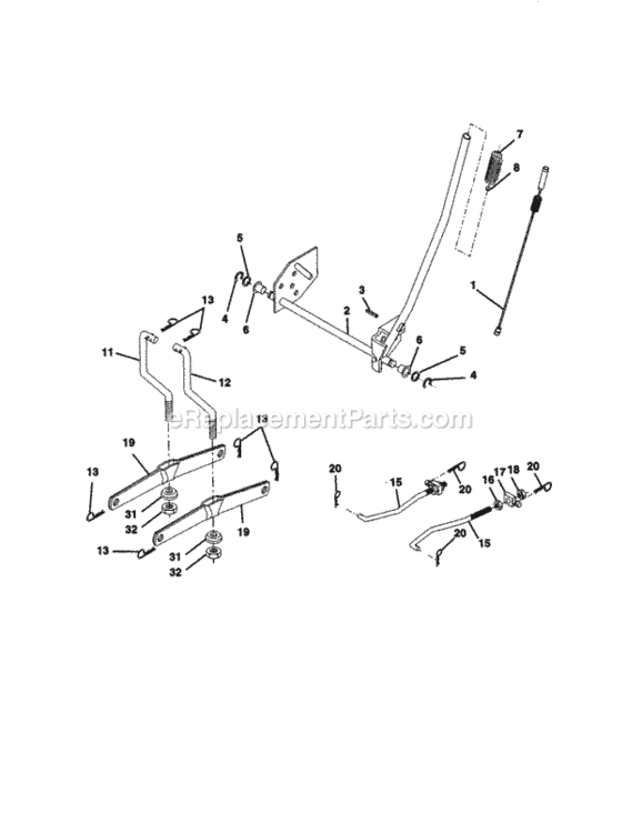 Page I Diagram and Parts List for 917270430  Craftsman Lawn Tractor