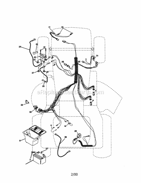 Page A Diagram and Parts List for 917270450  Craftsman Lawn Tractor