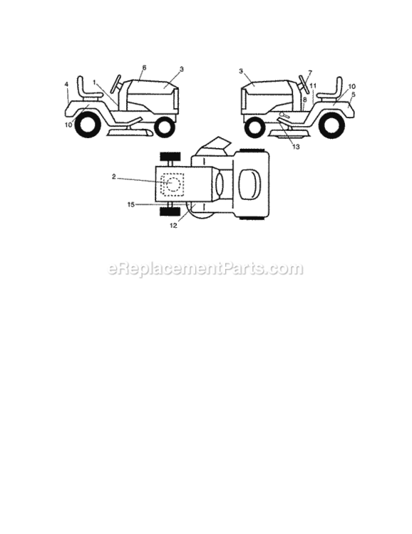 Page G Diagram and Parts List for 917270451  Craftsman Lawn Tractor