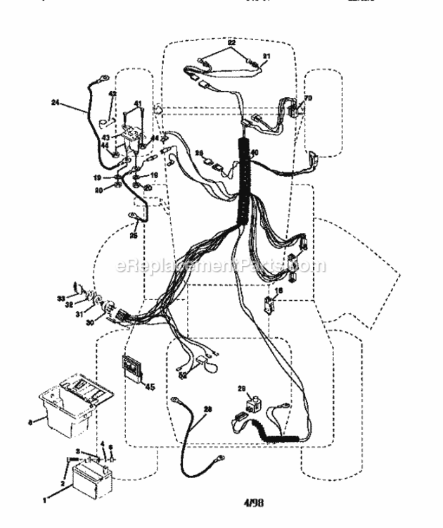 Page A Diagram and Parts List for 917270511  Craftsman Lawn Tractor
