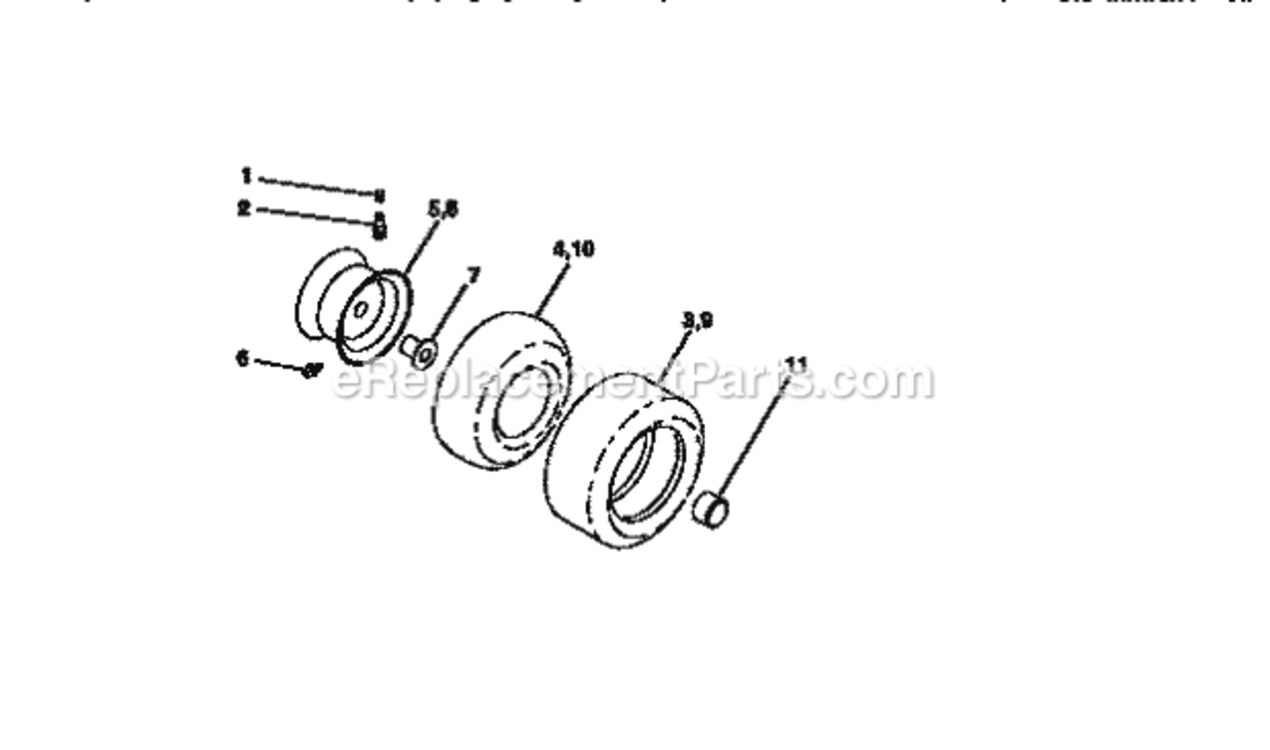Page H Diagram and Parts List for 917270511  Craftsman Lawn Tractor