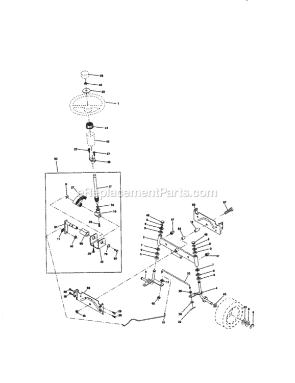 Page D Diagram and Parts List for 917270513  Craftsman Lawn Tractor