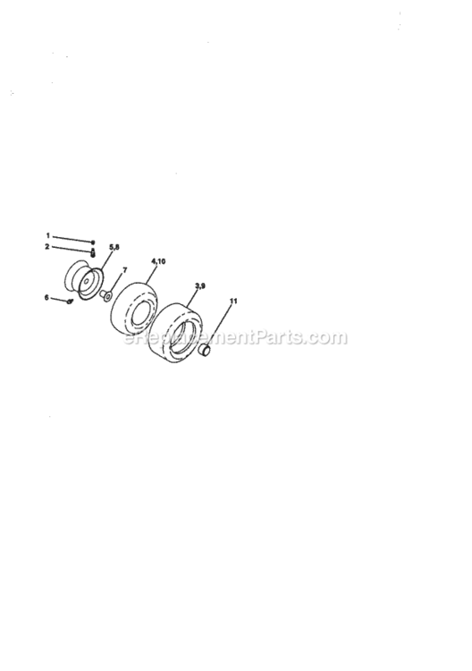 Page H Diagram and Parts List for 917270712  Craftsman Lawn Tractor