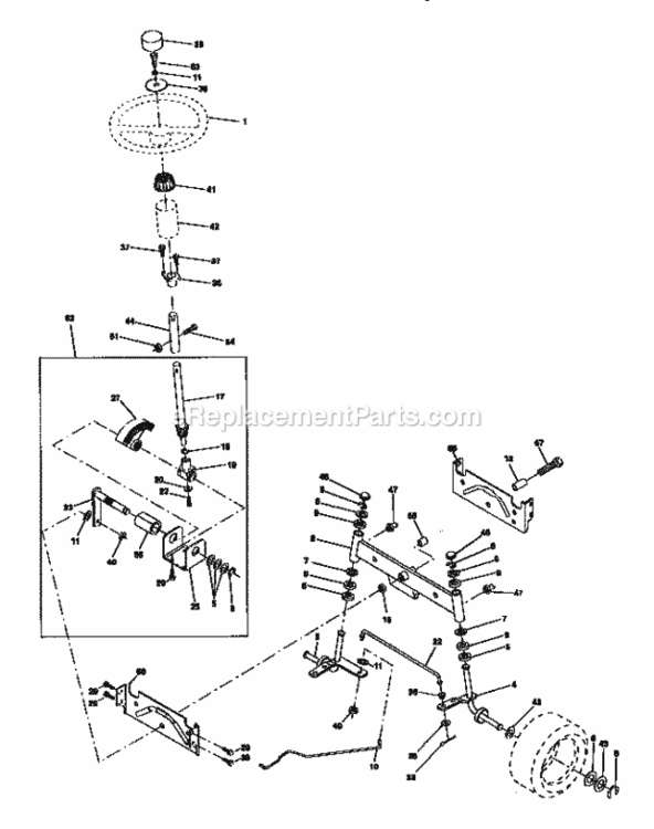 Page D Diagram and Parts List for 917270722  Craftsman Lawn Tractor