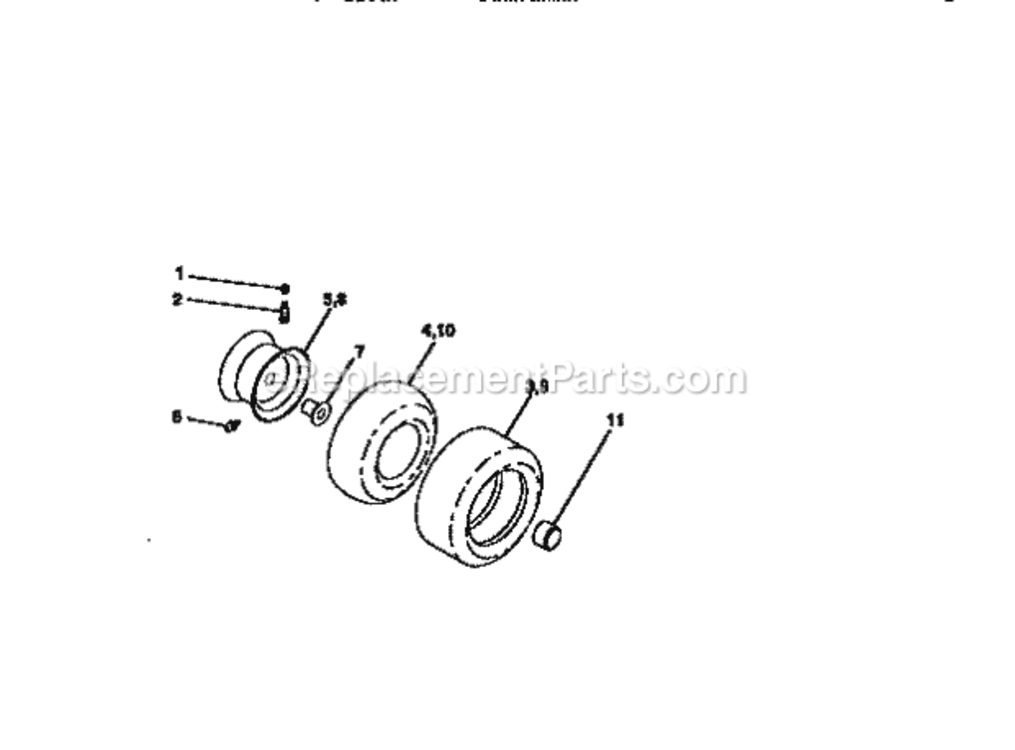 Page H Diagram and Parts List for 917270722  Craftsman Lawn Tractor