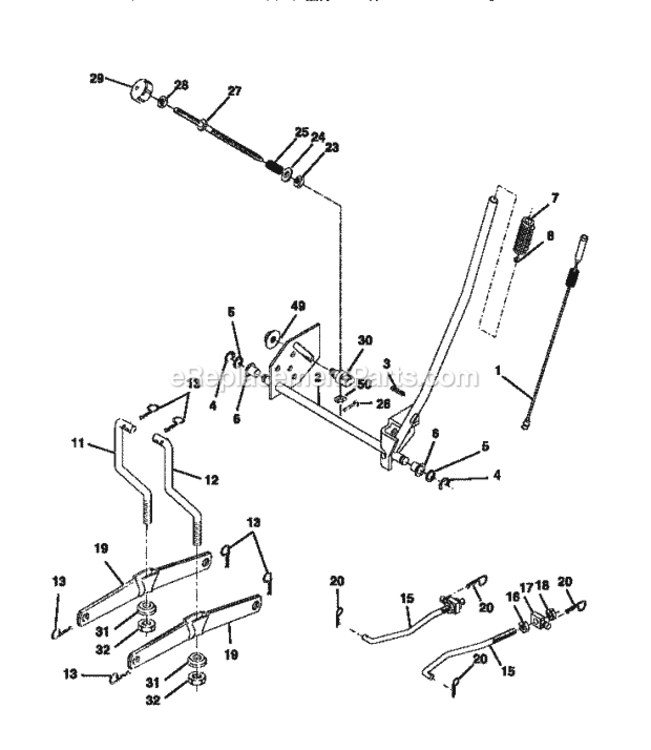 Page I Diagram and Parts List for 917270722  Craftsman Lawn Tractor