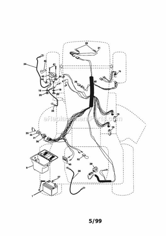 Page A Diagram and Parts List for 917270723  Craftsman Lawn Tractor