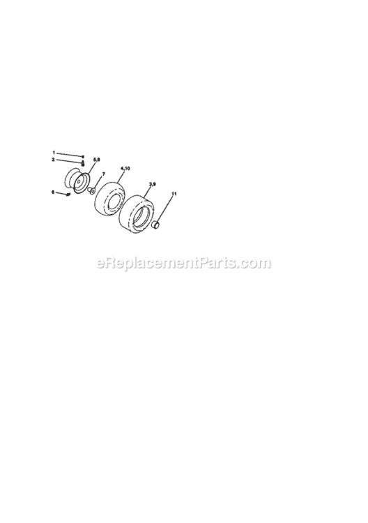 Page H Diagram and Parts List for 917270723  Craftsman Lawn Tractor