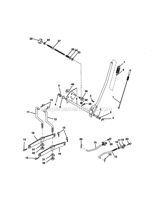 Page I Diagram and Parts List for 917270723  Craftsman Lawn Tractor