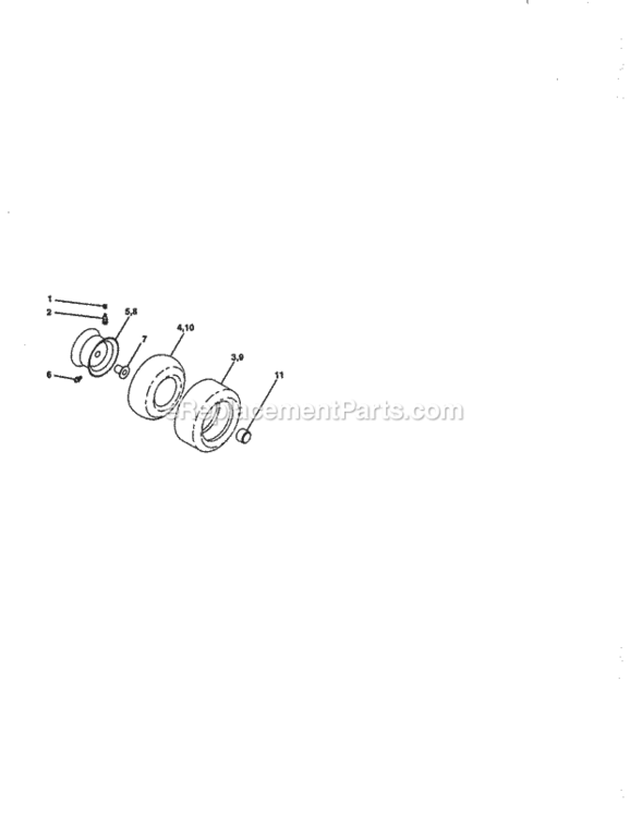 Page G Diagram and Parts List for 917270781  Craftsman Lawn Tractor