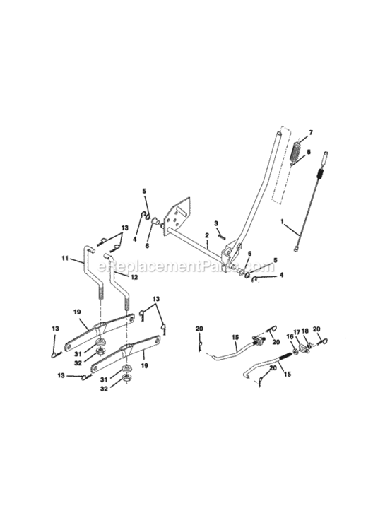 Page I Diagram and Parts List for 917270782  Craftsman Lawn Tractor