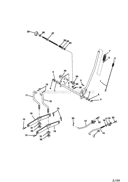 Page I Diagram and Parts List for 917270811  Craftsman Lawn Tractor