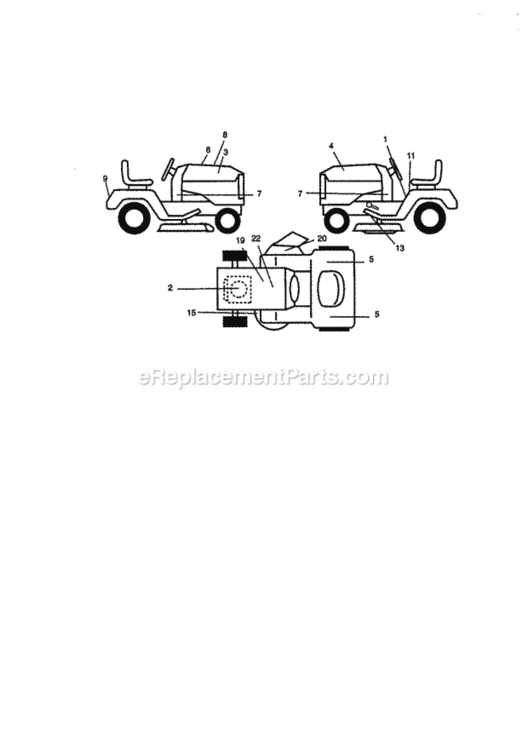Page G Diagram and Parts List for 917270812  Craftsman Lawn Tractor