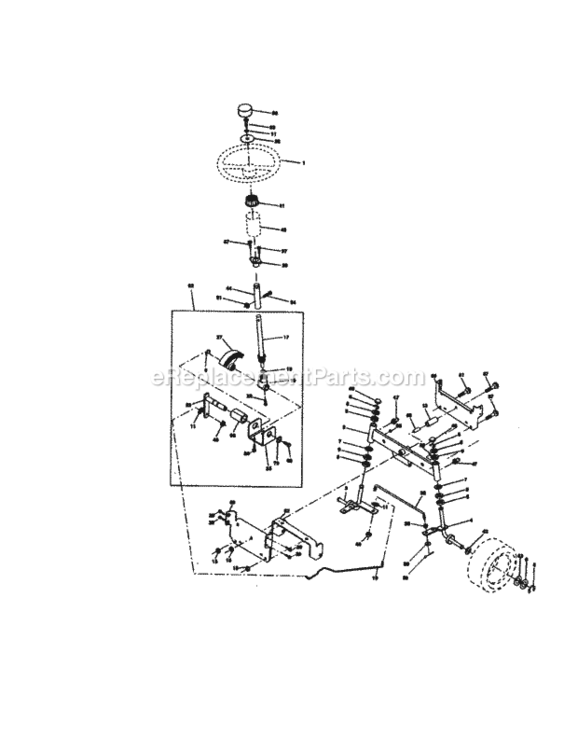 Page D Diagram and Parts List for 917270814  Craftsman Lawn Tractor