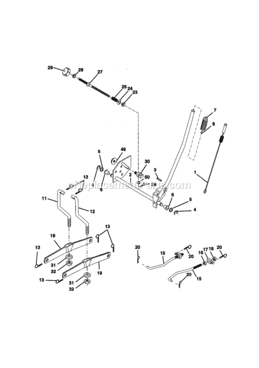 Page I Diagram and Parts List for 917270822  Craftsman Lawn Tractor