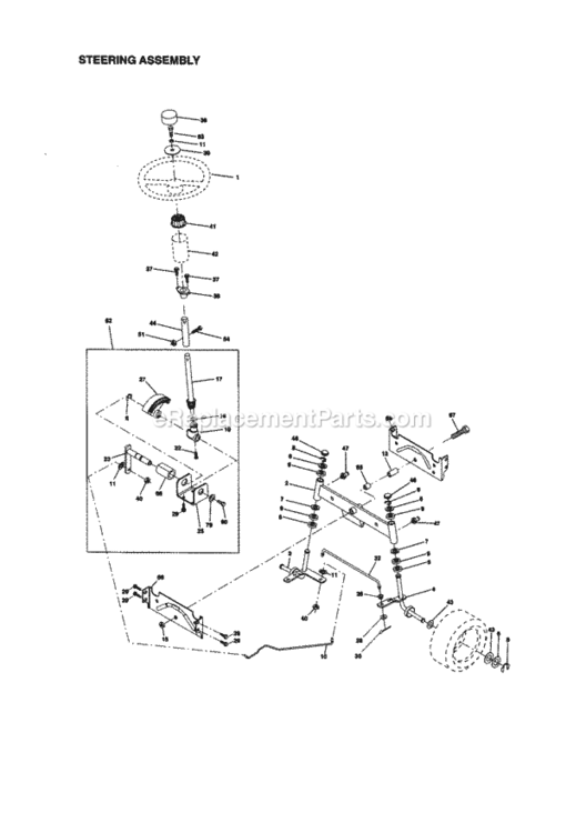 Page D Diagram and Parts List for 917270823  Craftsman Lawn Tractor