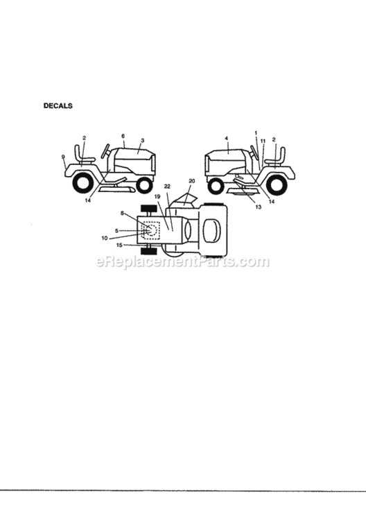 Page G Diagram and Parts List for 917270823  Craftsman Lawn Tractor
