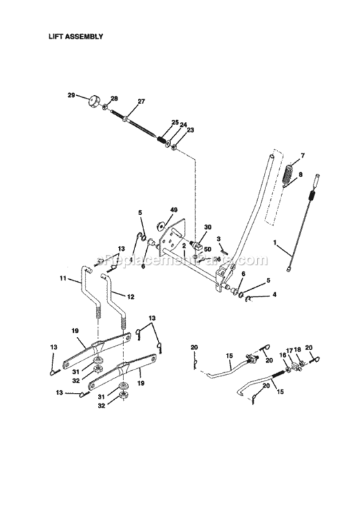 Page I Diagram and Parts List for 917270823  Craftsman Lawn Tractor
