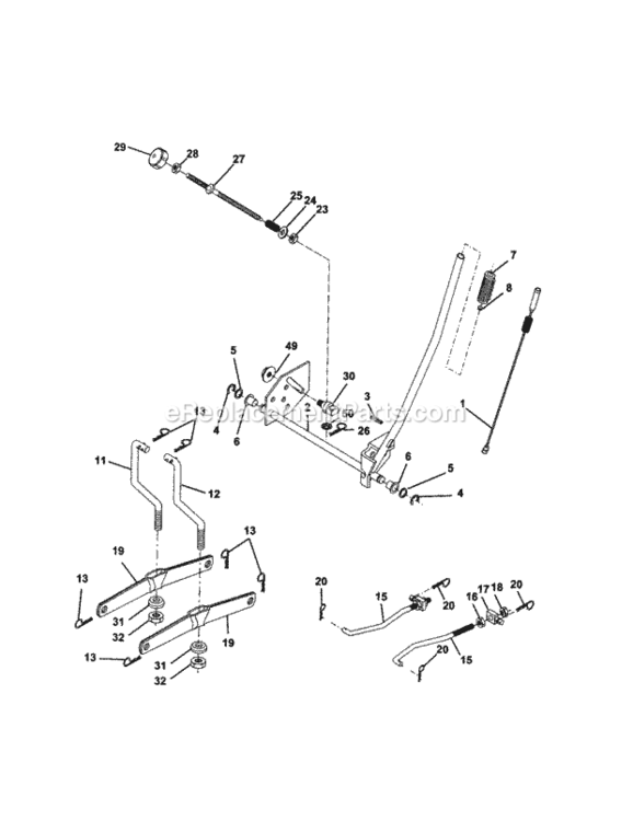 Page I Diagram and Parts List for 917270824  Craftsman Lawn Tractor
