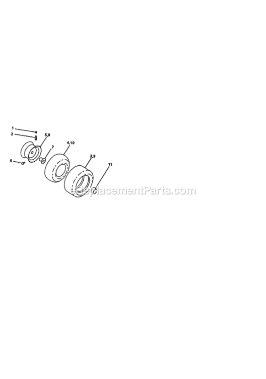 Page H Diagram and Parts List for 917270830  Craftsman Lawn Tractor