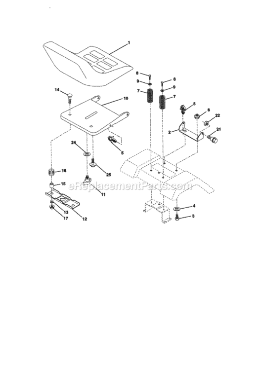 Page F Diagram and Parts List for 917270831  Craftsman Lawn Tractor