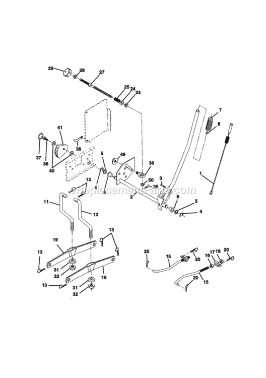 Page I Diagram and Parts List for 917270831  Craftsman Lawn Tractor