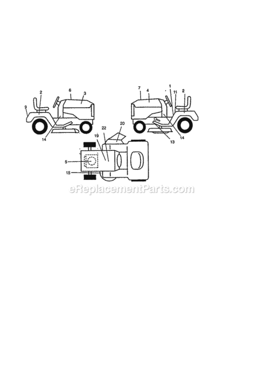 Page G Diagram and Parts List for 917270840  Craftsman Lawn Tractor