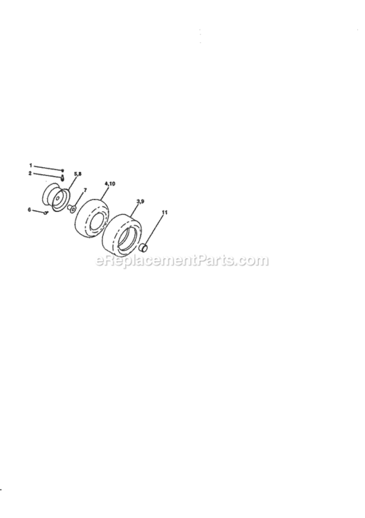 Page H Diagram and Parts List for 917270840  Craftsman Lawn Tractor