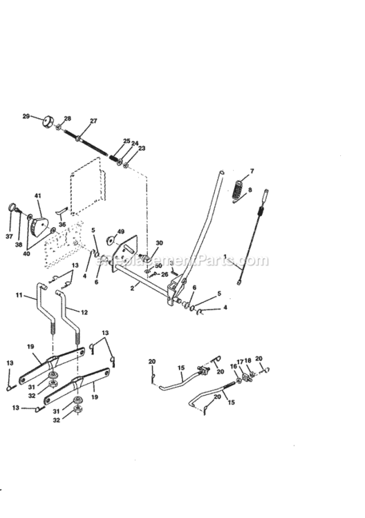 Page I Diagram and Parts List for 917270840  Craftsman Lawn Tractor