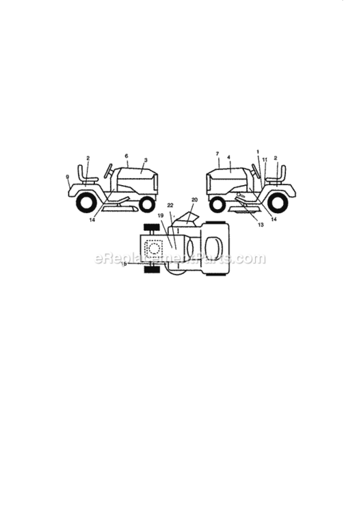 Page G Diagram and Parts List for 917270841  Craftsman Lawn Tractor
