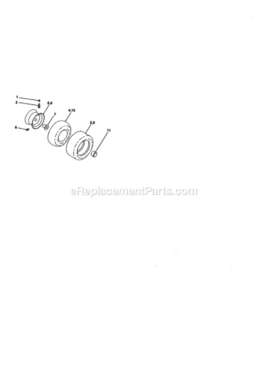 Page H Diagram and Parts List for 917270841  Craftsman Lawn Tractor