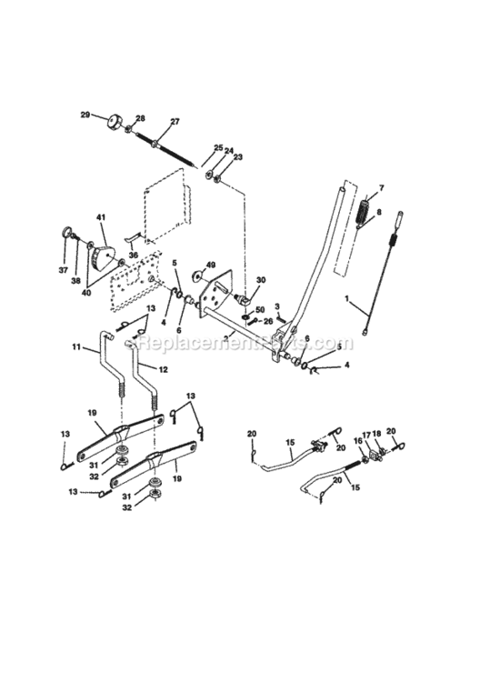 Page I Diagram and Parts List for 917270850  Craftsman Lawn Tractor