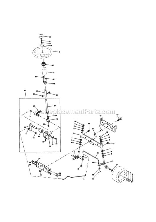 Page D Diagram and Parts List for 917270860  Craftsman Lawn Tractor