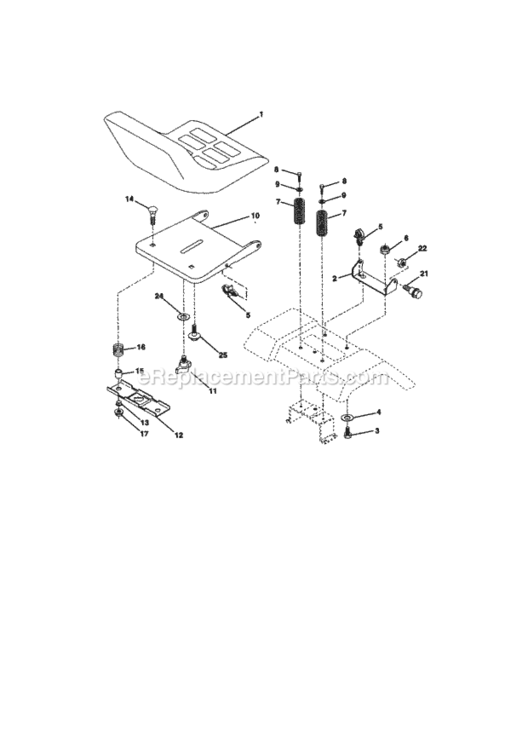 Page F Diagram and Parts List for 917270860  Craftsman Lawn Tractor