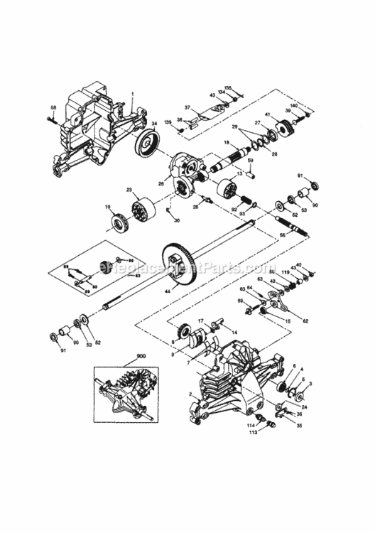 Page K Diagram and Parts List for 917270861  Craftsman Lawn Tractor