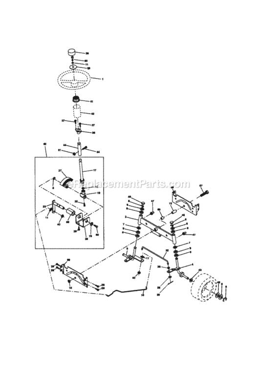 Page D Diagram and Parts List for 917270891  Craftsman Lawn Tractor