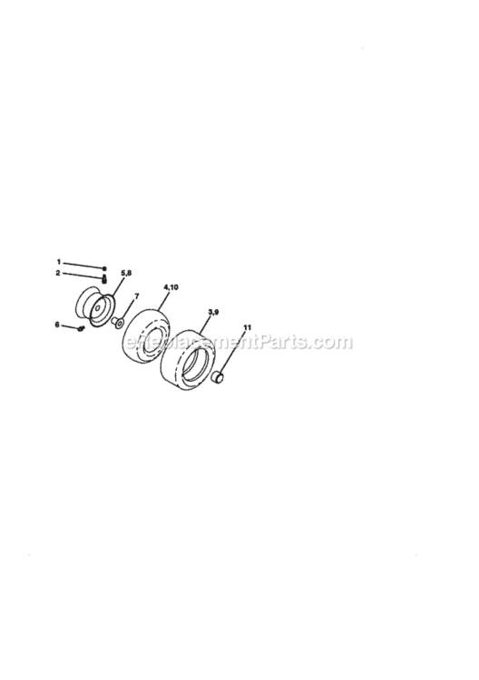 Page H Diagram and Parts List for 917270891  Craftsman Lawn Tractor