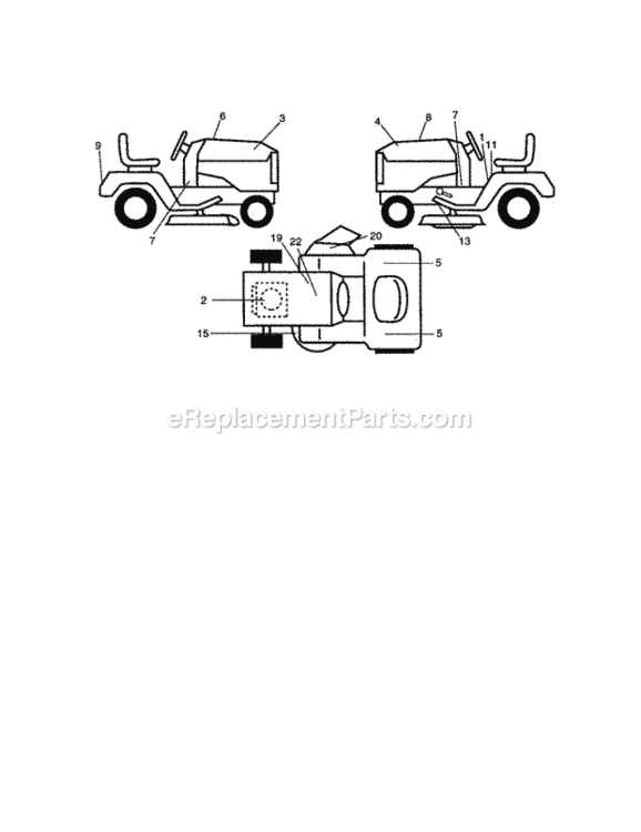 Page G Diagram and Parts List for 917270910  Craftsman Lawn Tractor