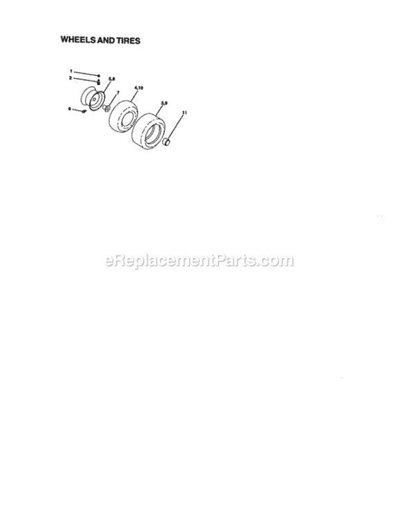 Page G Diagram and Parts List for 917270911  Craftsman Lawn Tractor