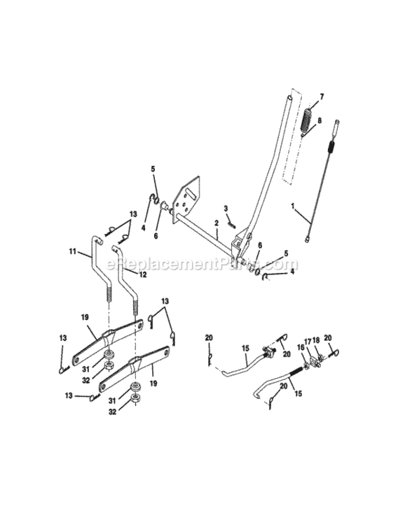 Page I Diagram and Parts List for 917270911  Craftsman Lawn Tractor