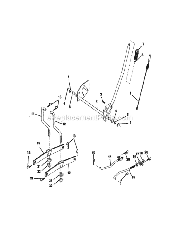 Page I Diagram and Parts List for 917270912  Craftsman Lawn Tractor
