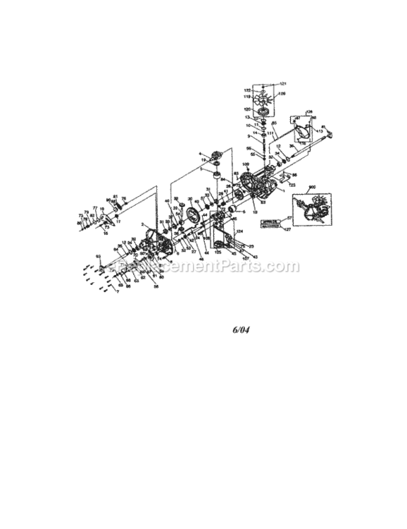 Page K Diagram and Parts List for 917270920  Craftsman Lawn Tractor