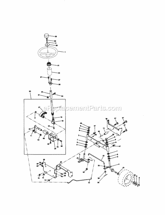 Page D Diagram and Parts List for 917270920  Craftsman Lawn Tractor